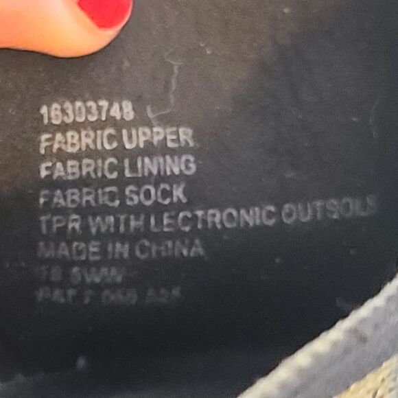 10.5W Extra Wide Width Torrid Flat Green Camouflage Flex Sole Knit Cushioned - Picture 8 of 9